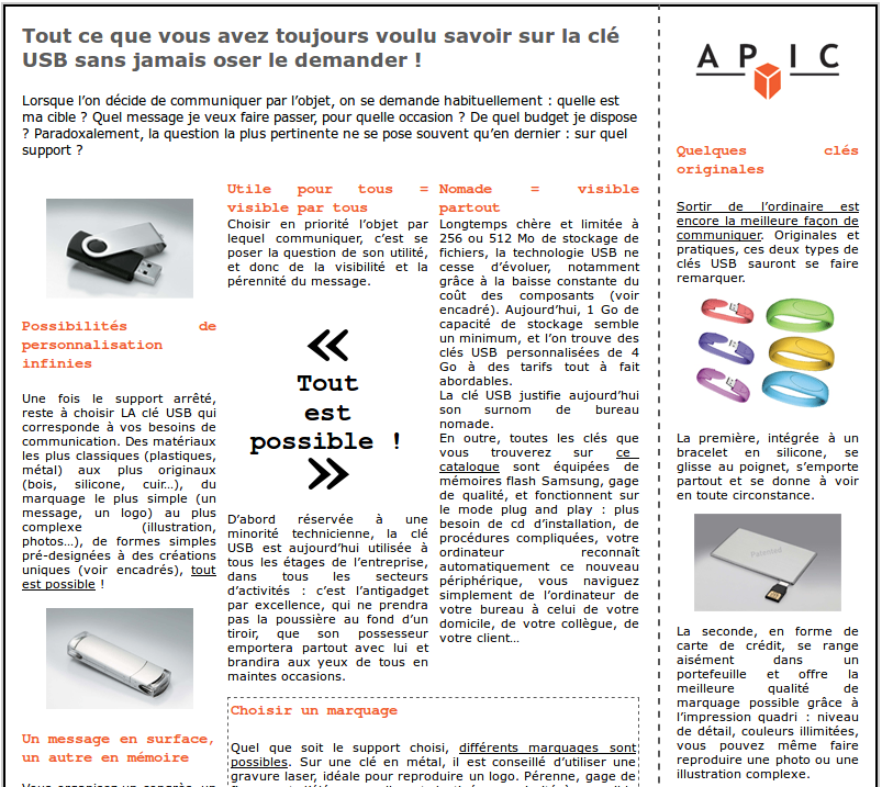 Illustration du projet : APIC